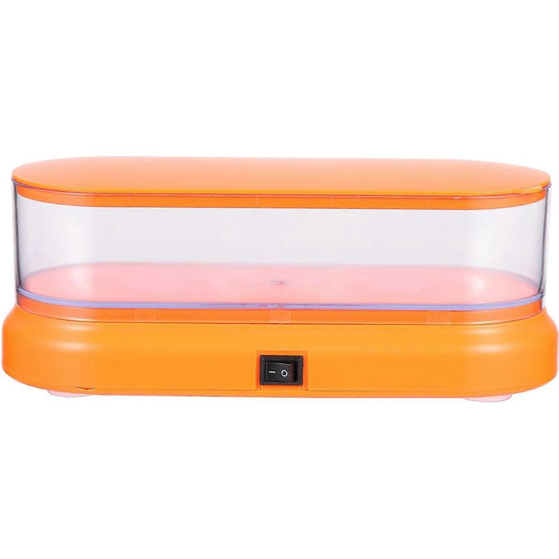 Brillenreinigungsbox, Brillenreiniger, Ultraschallreiniger, Schmuckreinigungsgerät, Schmuckwaschmaschine – 20 X 8 Cm – Orange