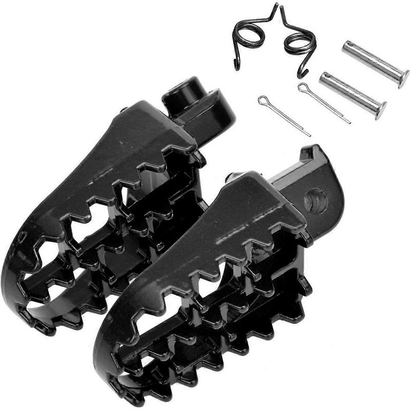 Motorrad-fußrasten, Pedale, Offroad-motorradzubehör (schwarz) - Schwarz