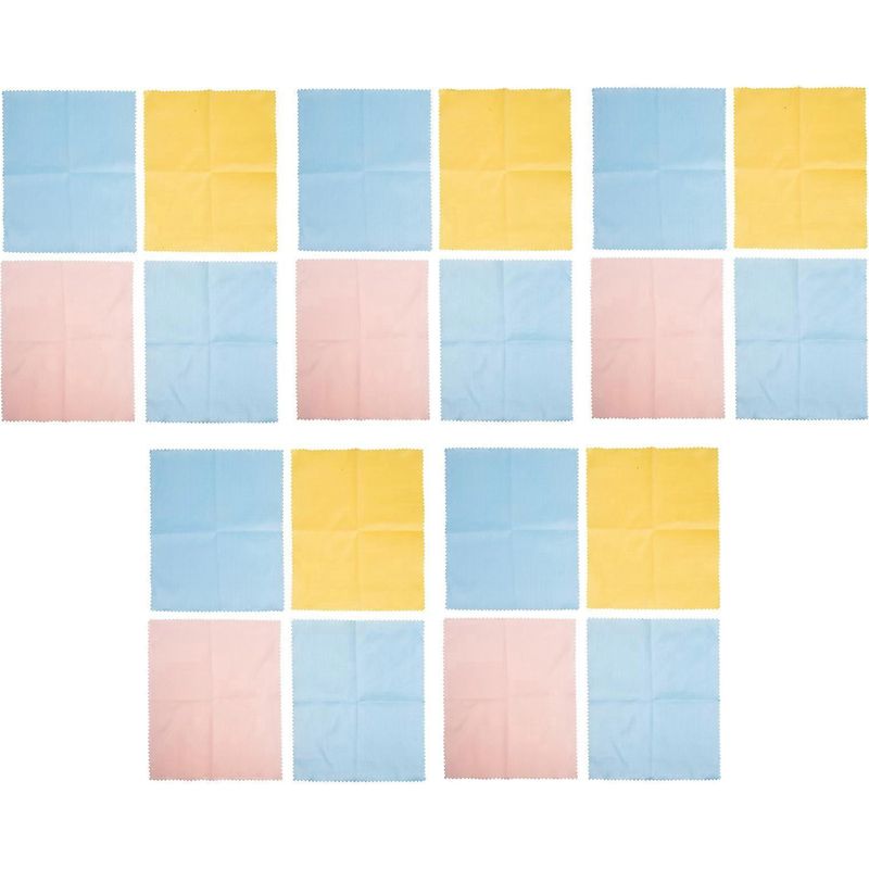 Set Mit 20 Mikrofasertüchern Zur Reinigung Von Musikinstrumenten Und Klavieren – 18 X 15 Cm – Farbe Zufällig