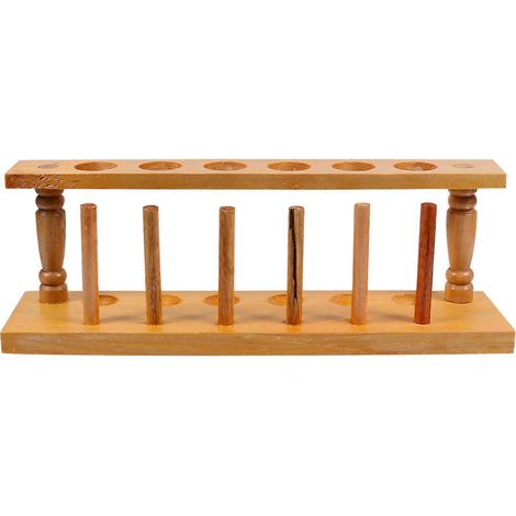 Reagenzglasständer Aus Holz, Laborständer, Praktischer Reagenzglasorganizer – 25,5 X 9 X 6 Cm