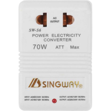 220v Auf 110v Auf-/abwärts-spannungswandler, 70w, Für Reisen (weiß)