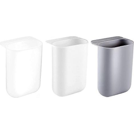 Set Mit 3 Kreativen, Selbstklebenden Stifthaltern Fürs Büro, Stifteaufbewahrungsboxen (weiß, Grau, Transparent) – 11 X 8 X 3 Cm