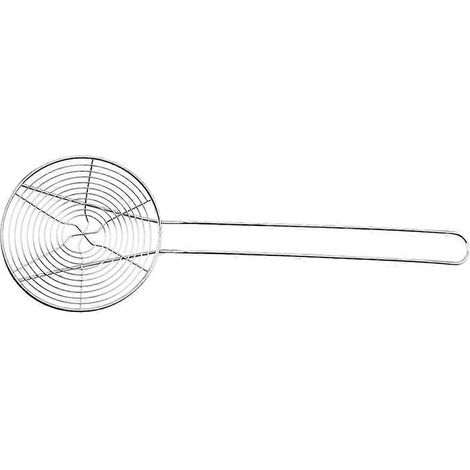 Edelstahl-sieb Für Chinesisches Fondue, Nudeln Und Teigtaschen. – 43,50 X 13,80 X 4,00 Cm – Silber