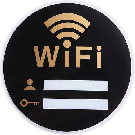 Selbstklebendes Acryl-wandschild Für Wlan-passwort Und Netzwerkabdeckung – 30 X 30 Cm