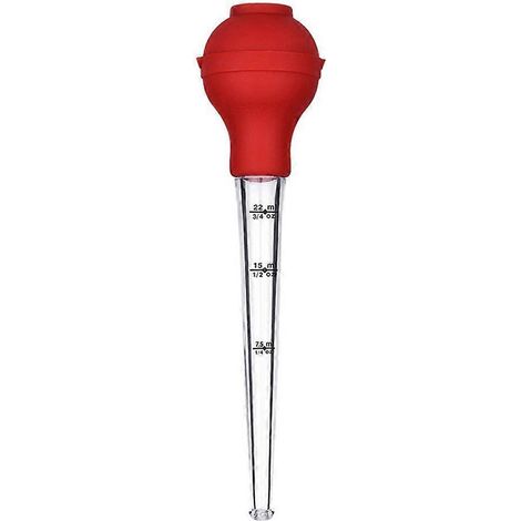 Ölpipette Für Die Küche, Truthahnpipette, Silikon-gewürzpumpe, Ölausgießrohr, Grillwerkzeug (farbe Zufällig) – 26,50 X 6,40 X 6,40 Cm