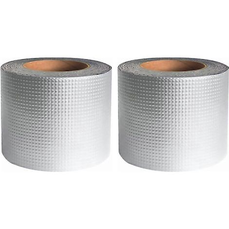 2er-packung Rohrdichtungsband, Rohrisolierungsband, Rohrdichtungsband – 300 X 5 Cm – Silber