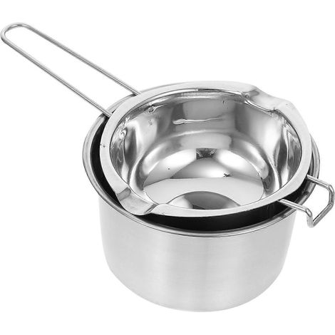 Doppelkessel-set Aus Edelstahl Für Schokolade, Schokoladenschmelztopf – 28 X 16 X 9 Cm