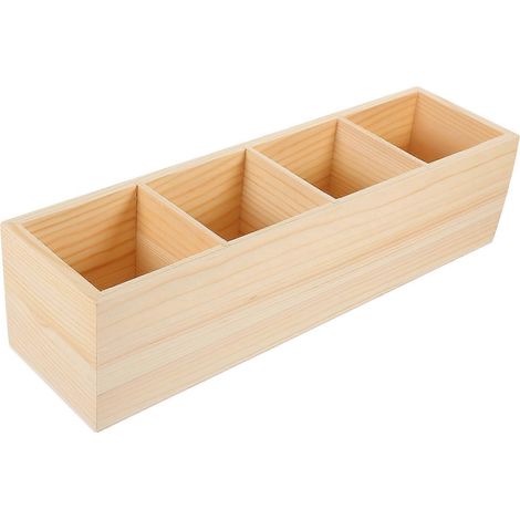 Stiftehalter Aus Holz, Schreibtisch-organizer Aus Holz, Make-up-pinselhalter – 31,00 X 8,70 X 8,00 Cm