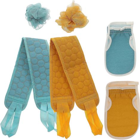 Sets Badetücher, Bequeme Duschhandschuhe, Badebälle, Badeaccessoires – 80 X 8,5 X 0,6 Cm – Grün