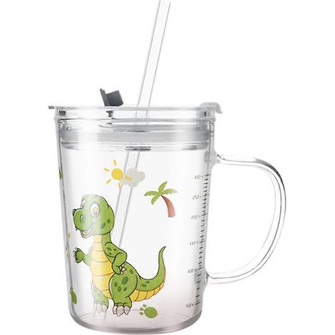 Messbecher Mit Skala Und Strohhalm, Muttermilchbehälter, Babymilchbecher (300 Ml) – 11,5 X 8,5 Cm – Grün