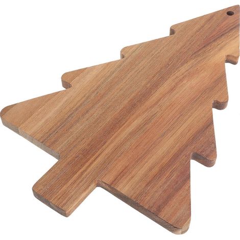 Küchenschneidebrett, Käsebrett, Gemüse- Und Obstbrett, Tablett In Form Eines Weihnachtsbaums – 38,00 X 24,00 X 1,50 Cm