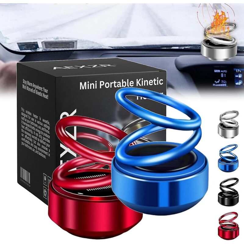 Mini-heizgerät Mit Kinetischer Technologie, Tragbarer Heizlüfter Für Schlafzimmer, Fahrzeuge, Badezimmer, Schwarz Und Rot