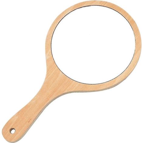 Runder Taschenspiegel Mit Holzgriff