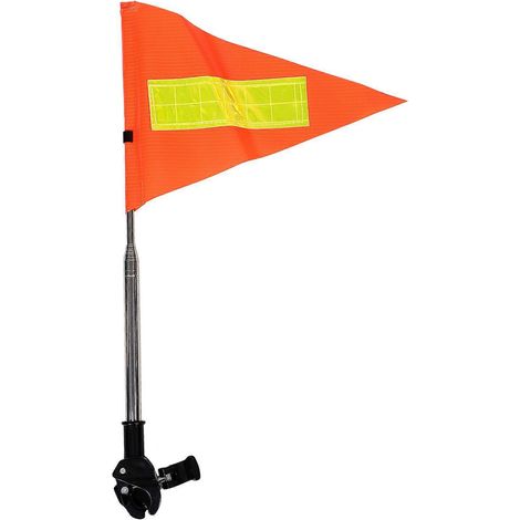 Reflektierende Sicherheitsfahne Für Golfwagen, Teleskopstange, Rollstuhl-sicherheitsfahne – 29,00 X 21,00 X 0,10 Cm – Orange