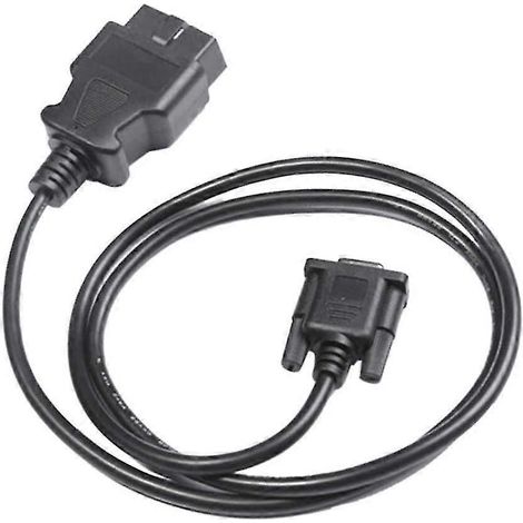 Obd2 16-polig Auf Db9 9-polig (rs232 Serielle Schnittstelle) Adapterkabel Für Die Fahrzeugdiagnose