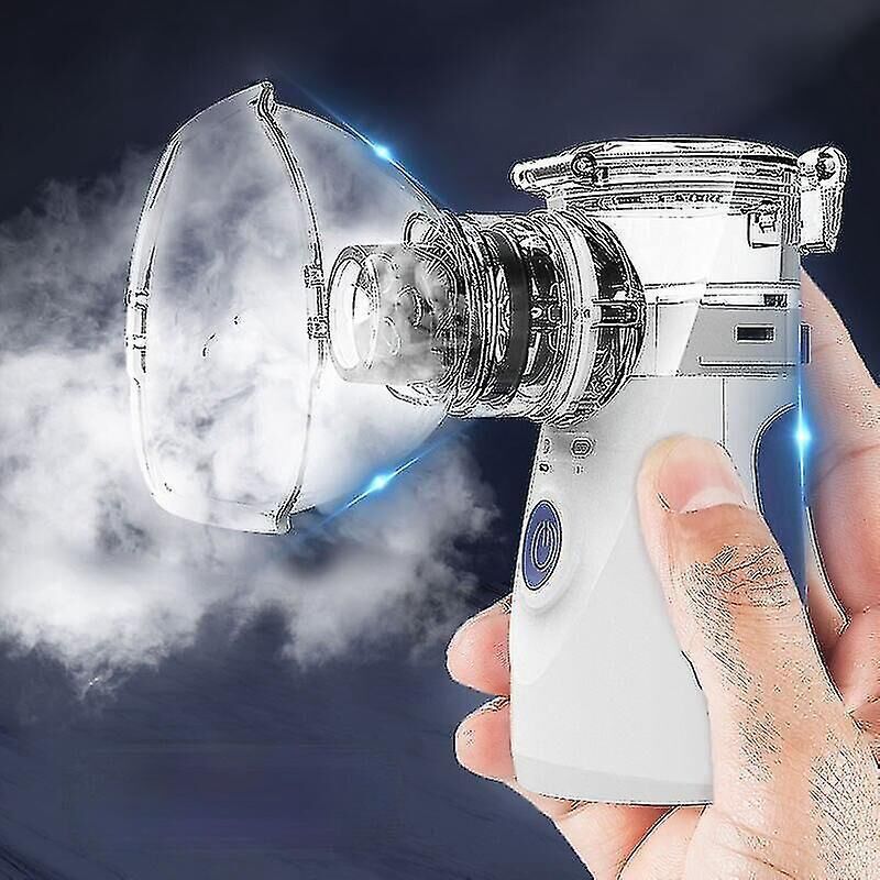 Mini-membranvernebler Für Kinder Und Erwachsene, Tragbarer, Geräuschloser Inhalator, Luftbefeuchter, Wiederaufladbarer Autoinhalator, Health Careblue