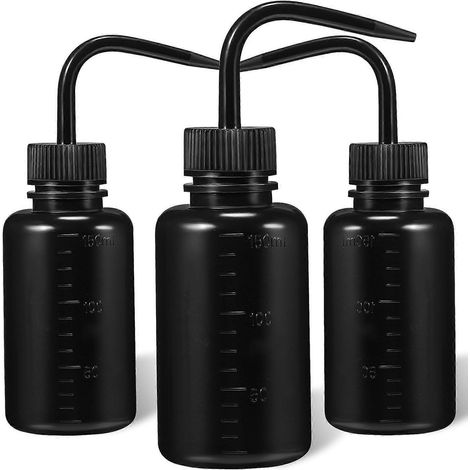Set Mit 3 Flexiblen Kunststoffflaschen Zum Waschen, Gießen Von Pflanzen Und Reinigen Der Wimpern – 15,50 X 5,00 X 5,00 Cm