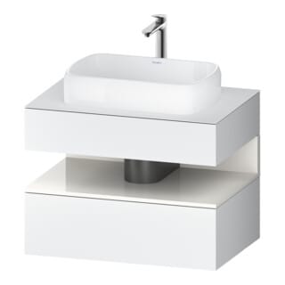 Duravit Waschtischunterschrank Qatego 80x55x60cm, w hgl/we m, Pl, 1 Schubkast.