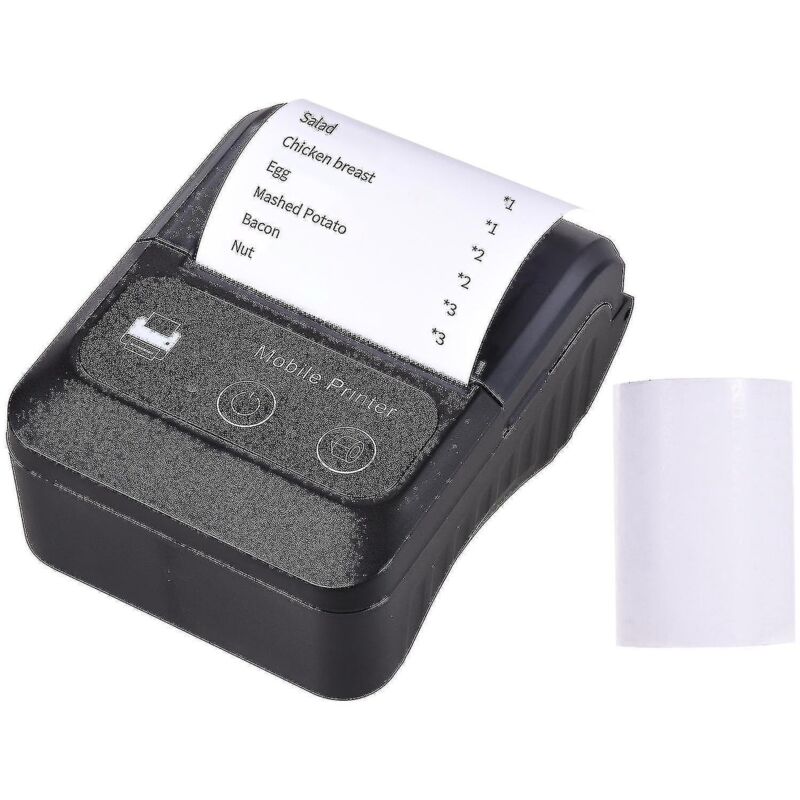Mini-bluetooth-thermobondrucker, Tragbar, Kompatibel Mit Android, Ios Und Windows. Mit Esc/pos-funktion. – Ruikalucky