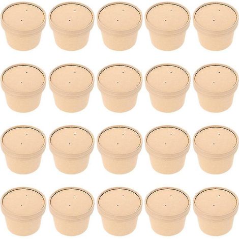 20 Schalen Aus Kraftpapier