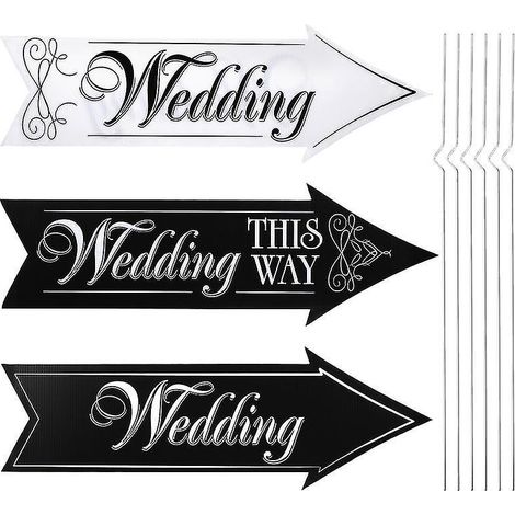 Straßenschild Aus Wellkunststoff Für Die Hochzeit