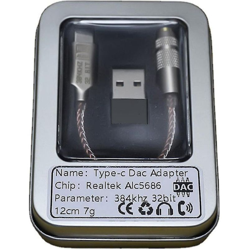 Alc5686 Usb Typ-c Auf 3,5-mm-dac-verstärker Kopfhörerverstärker Digitaldecoder Aux