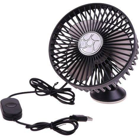 Leiser, Um 360° Drehbarer Ventilator Mit Automatischem Kühlsystem, Usb-küchenventilator Und Saugnapf-autoventilator.