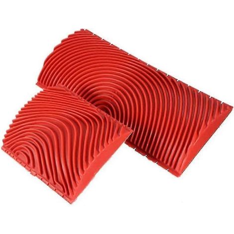 Set Mit 2 Farbrollern In Holzoptik Für Wandanstriche, Wandstrukturierung, Kunstmalerei – 7,2 Cm – 15 Cm
