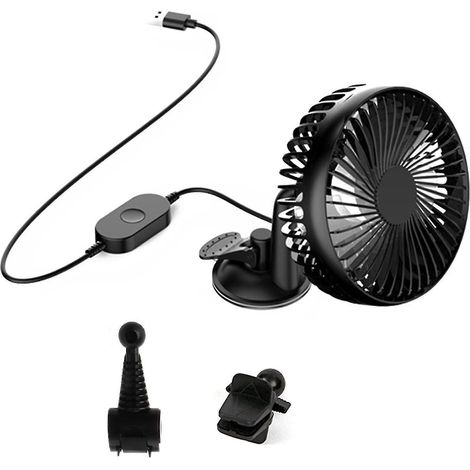Mini-universal-elektro-autolüfter, Usb-betrieben, Mit Saugnapf Und 360°-drehung.
