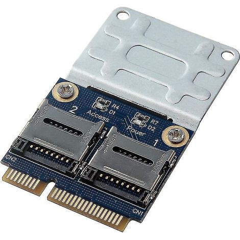 Micro Tf Sd Zu Mini Pci-e Express Speicherkartenleser-adapter Mit Unterstützung Für (2 Karten)
