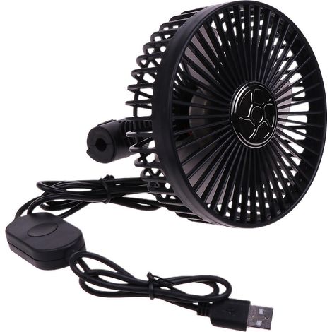 3-stufiger Usb-autoventilator, Persönlicher Zirkulationsventilator Für Fahrzeuge