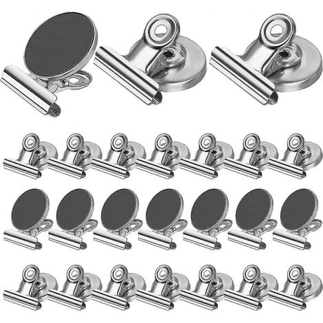 Packung Mit 24 Magnetclips Für Den Kühlschrank, Starke Magnete Für Whiteboards, Magnete Für Kühlschrank, Whiteboard, Büro, Schule.