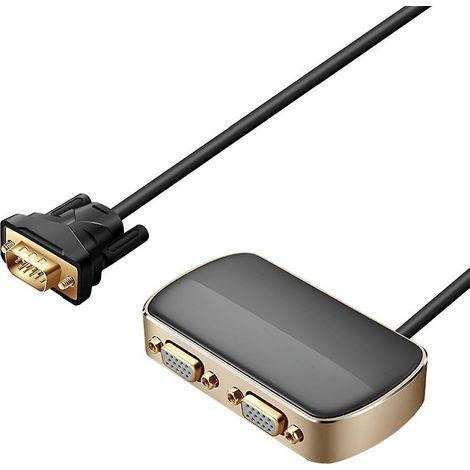 Vga-adapter Mit Zwei Anschlüssen (1 Männlicher Eingang, 2 Weibliche Ausgänge) 1080p Für Multimedia