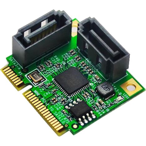Mini-pcie-zu-sata-3.0-6-gb/s-adapter, 2 Anschlüsse, Sata-3.0-erweiterungsadapter