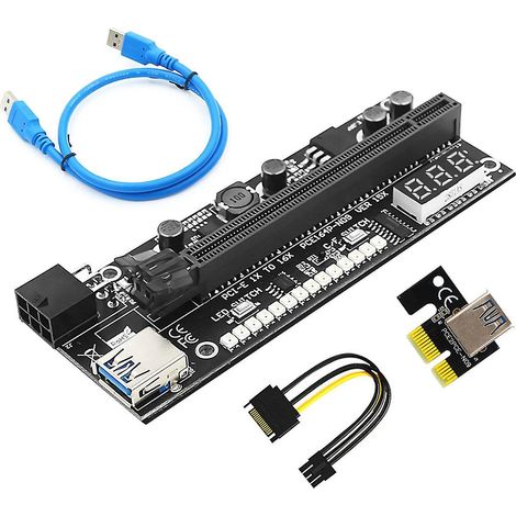 Pci Express 1x Auf 16x Gpu-adapter, High-speed Sata Usb 3.0 Verlängerungskabel