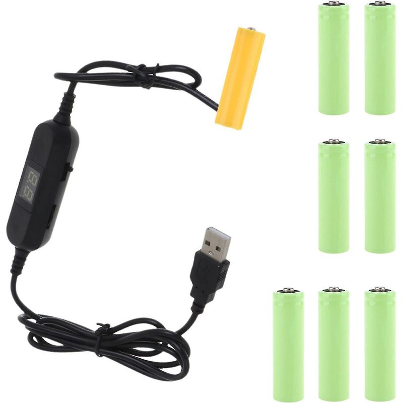 Usb-auf-lr6-aa-1,5-v-/3-v-/4,5-v-/6-v-/12-v-dummy-batteriekabel Für Funkgesteuertes Led-leuchtspielzeug
