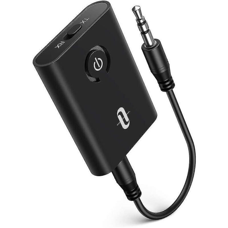 Taotronics 3,5-mm-bluetooth-5.0-sender/empfänger, 2-in-1-funk-audioadapter (aptx Low Latency)