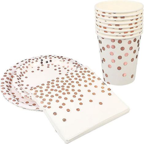 Pappteller Mit Polka-dots (44 Stück)