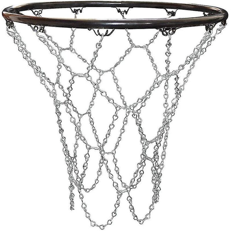 Basketballnetz Für Den Außenbereich, Ersatz-basketballnetz, Basketballnetz Aus Metall, Standardmäßiges Und Langlebiges Verzinktes Basketballnetz Für Den Innenbereich