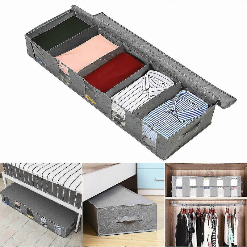 Aufbewahrungstasche Für Unter Das Bett, Kleiderbox, Organizer Für Unter Das Bett – Grau