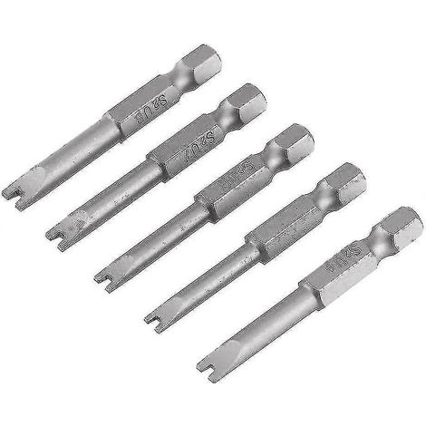 U-förmige Schraubendreherbits Aus S2-legierungsstahl, 1/4"-sechskantschaft, Magnetischer U-förmiger Schraubendreher, 5 Stück, 50 Mm, Starlight