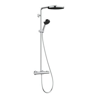 hansgrohe Brause-Set Pulsify S Puro m Thermostat, 2 Verbaucher, 11,2 l/m., chrom