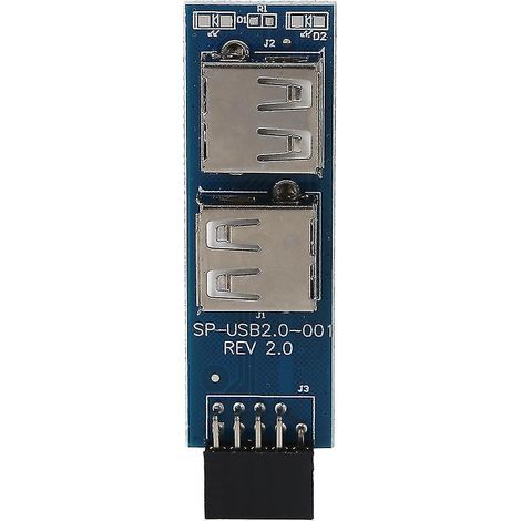 9-poliger Weiblicher Motherboard-anschluss Zur Erweiterung Um Zwei Weibliche Usb 2.0 A-schnittstellen