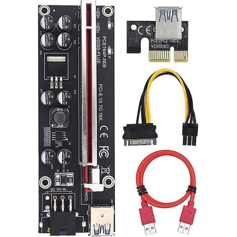 Pci-e Express 1x Auf 16x Grafikkarte, Usb 3.0 Gpu-riserkarte Ver009s