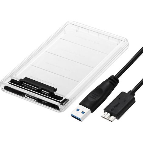 Transparente Abdeckung Für 2,5-zoll-5-gbit/s-sata-usb-3.0-ssd-adapter, Kompatibel Mit 2-tb-uasp