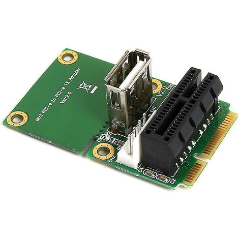 Mini-halb-pcie-zu-pcie-erweiterungskarte, Pci-e 1x-zu-4-pin-pcie-usb-2.0-adapterkarte