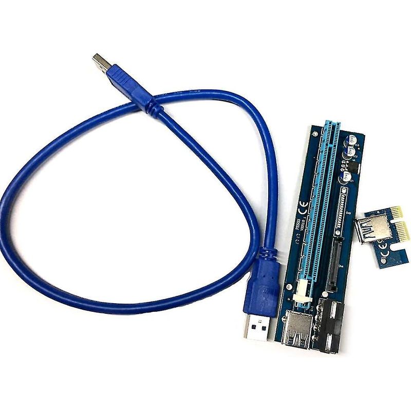 Pci-e Usb 3.0 Ver006c 4-pin Sata Dual-interface 16x Zu 1x Powered-erweiterungskarte Für Bitcoin, Litecoin Und Ethas.