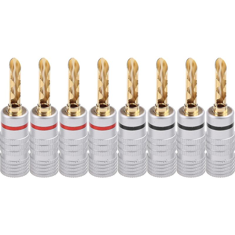 Set Mit 8 Lautsprecheranschlüssen, 4-mm-bfa-bananensteckeradapter, Vergoldetes Kupfer