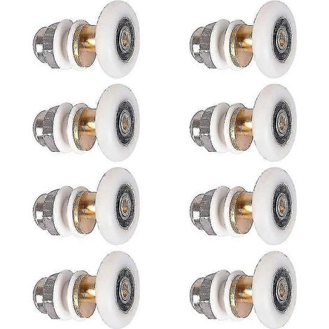 Set Mit 8 Ersatzrollen Für Schiebetüren In Der Dusche (27 Mm)
