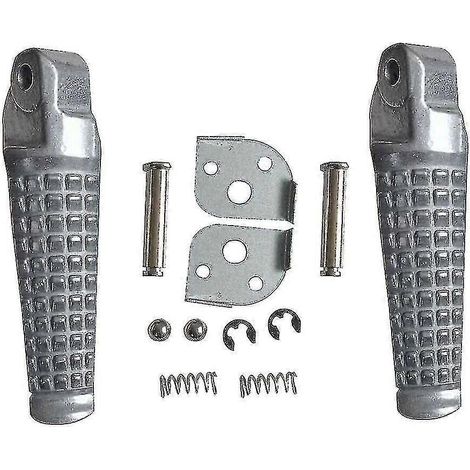 Paar Hintere Fußrasten Für Bandit 600 Gsf600 1995-2004, Robust (silber) (10 Stück)